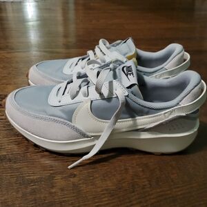 Nike Light Blue and White Athletic Shoes